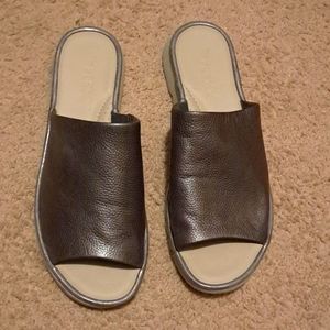 The FLEXX Womens Marabov Dress Sandal Platino Pewter Leather Split Toe Sandals Size 8.5 M The FLEXX Womens Marabov Dress Sandal Platino Pewter Leather Split Toe Sandals Size 8.5 M